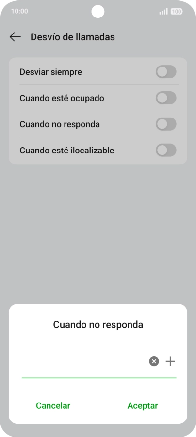 Introduce +34600132000 y pulsa Aceptar.