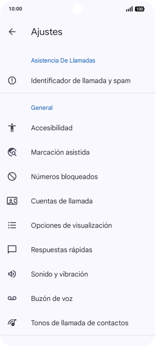 Pulsa Cuentas de llamada.