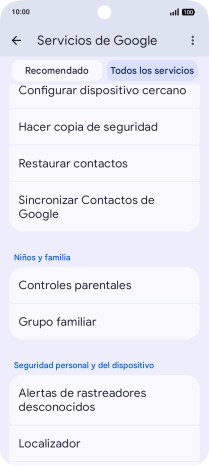 Pulsa Localizador.
