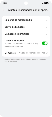 Pulsa Desvío de llamadas.