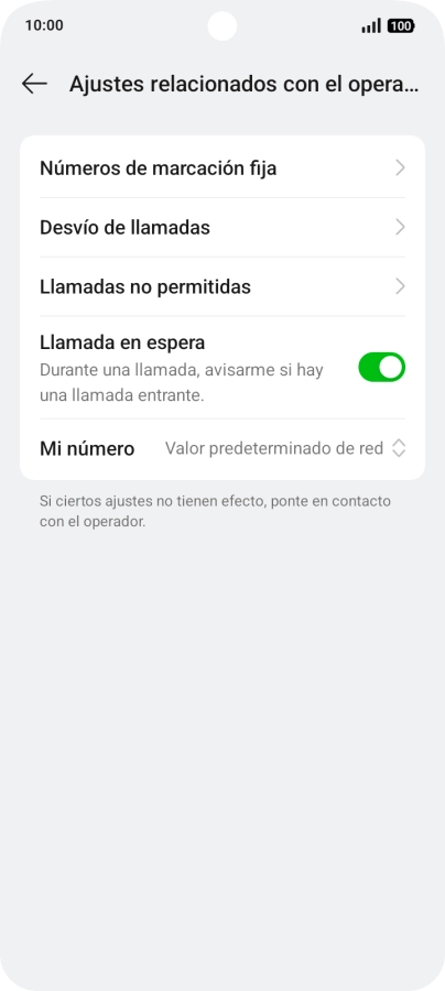 Pulsa Desvío de llamadas.