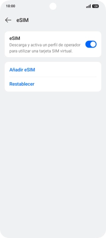 Pulsa Añadir eSIM.