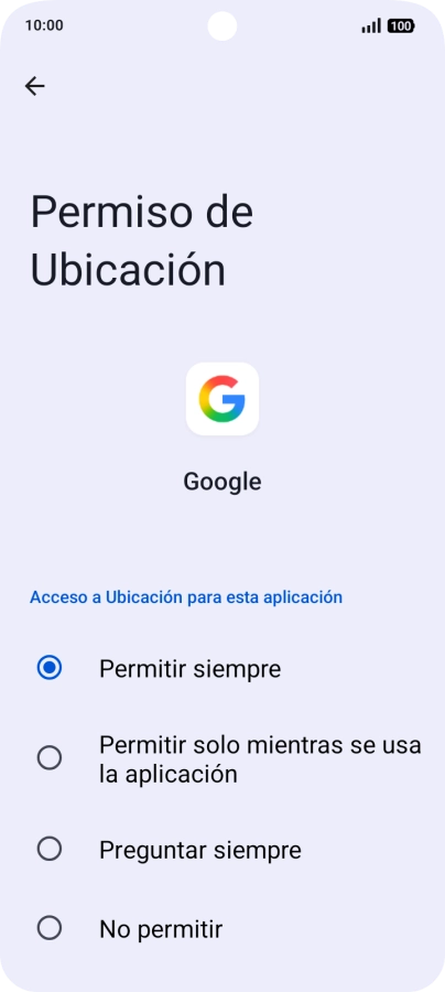 Pulsa el ajuste deseado.