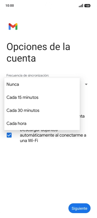 Pulsa el ajuste deseado.