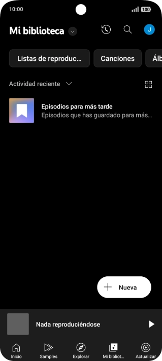 Pulsa la lista desplegable.