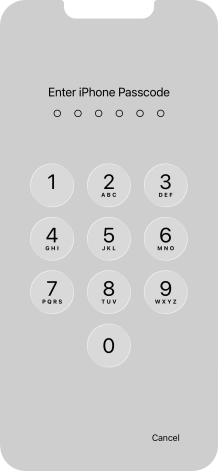 Use the phone lock code you created. The app is now locked.