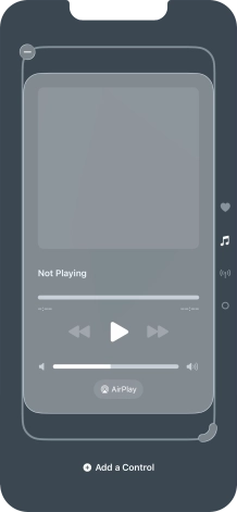 Press the remove icon on the required Control Centre page to remove it from Control Centre.
