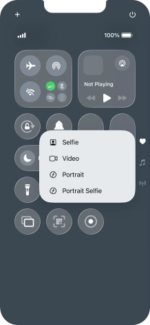Press and hold the required function to see more actions.