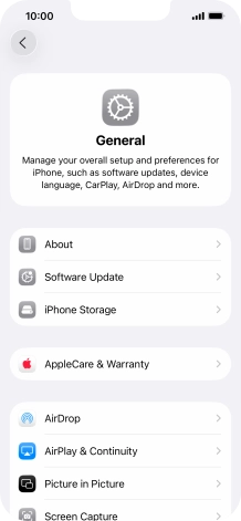 Press iPhone Storage.