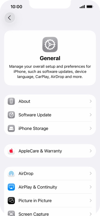Press iPhone Storage.