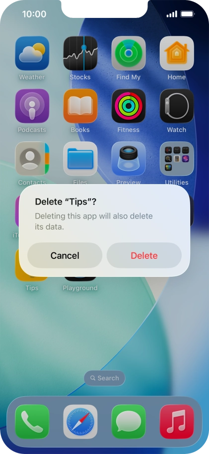 Press Delete.