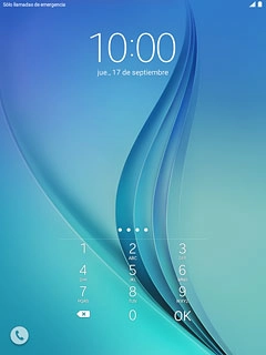 Introduce tu código PIN y pulsa OK.Si la tablet rechaza la tarjeta SIM:Contacta con el distribuidor autorizado o el operador donde has adquirido la tablet.
