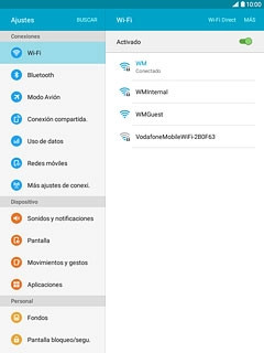Pulsa Redes móviles.