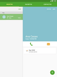 Pulsa el icono de llamar.