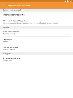 Pulsa Importar/exportar contactos.