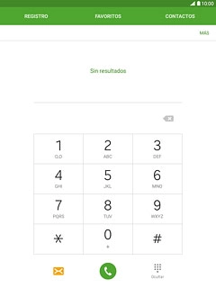 Pulsa 1 unos instantes hasta que la pantalla muestre que llamas al contestador.