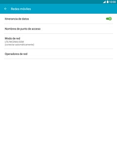 Pulsa Nombres de punto de acceso.