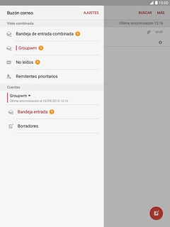 Pulsa la cuenta de correo electrónico deseada.