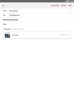 Pulsa ENVIAR cuando hayas terminado de escribir tu correo electrónico.