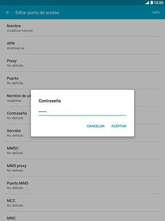 Introduce wap125 y pulsa ACEPTAR.