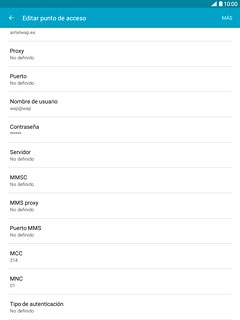 Pulsa Tipo de autenticación.