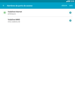 Pulsa en el campo junto a la conexión de datos para marcarlo.