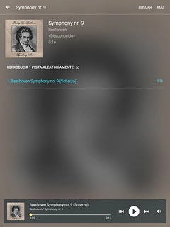 Pulsa el archivo de música deseado.