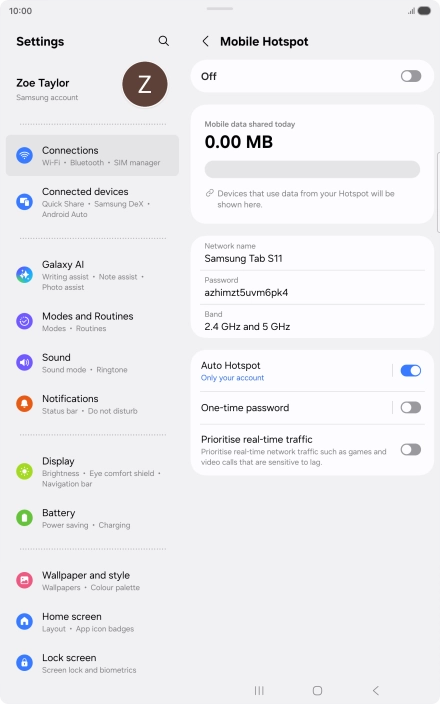 Press the field below 