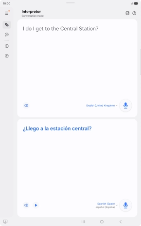Follow the instructions on the screen to select the required language settings and use the function.