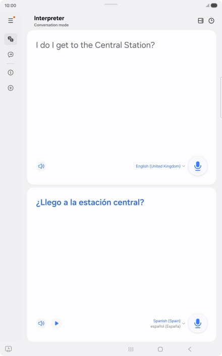 Follow the instructions on the screen to select the required language settings and use the function.