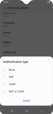 samsung galaxy a10 network settings
