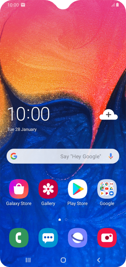 samsung a10 symbols