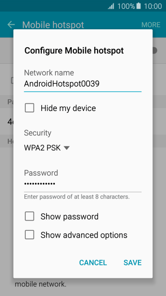 samsung a50 hotspot