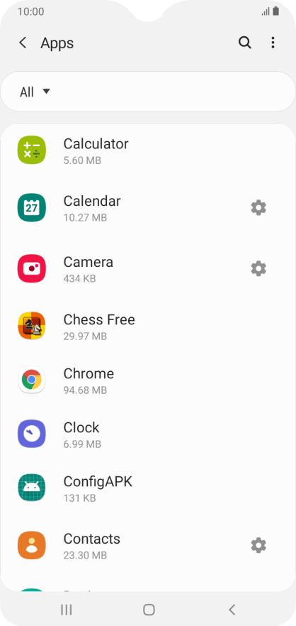 Samsung Galaxy A10 - Move apps to memory card | Vodafone UK