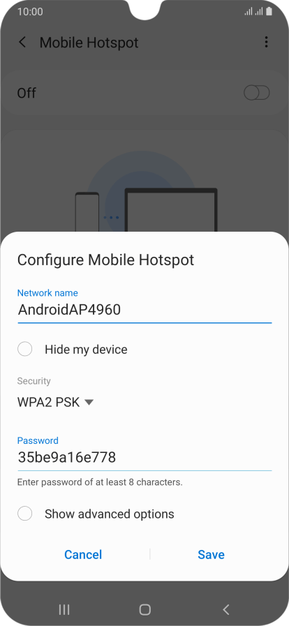 samsung a50 hotspot