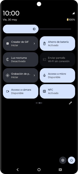 Pulsa la tecla de inicio para terminar y regresar a la pantalla de inicio.