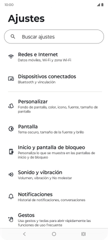 Pulsa Dispositivos conectados.