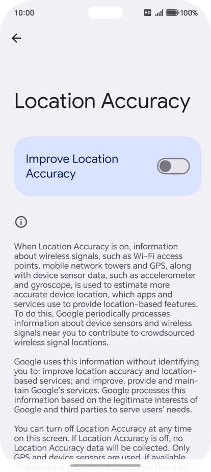 If you press the indicator next to 