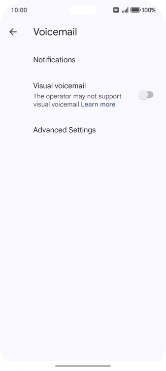 Press Advanced Settings.