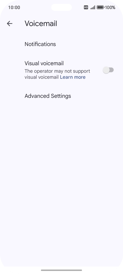 Press Advanced Settings.