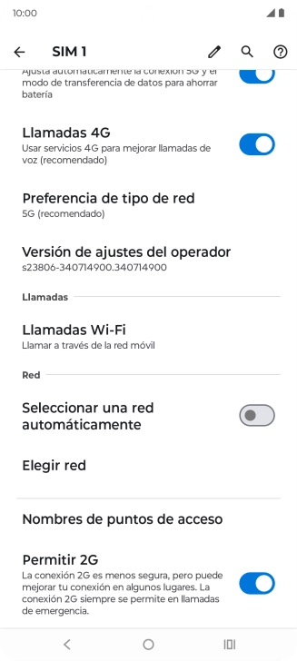Pulsa el indicador junto a 