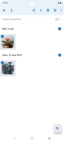 Pulsa el icono de compartir.