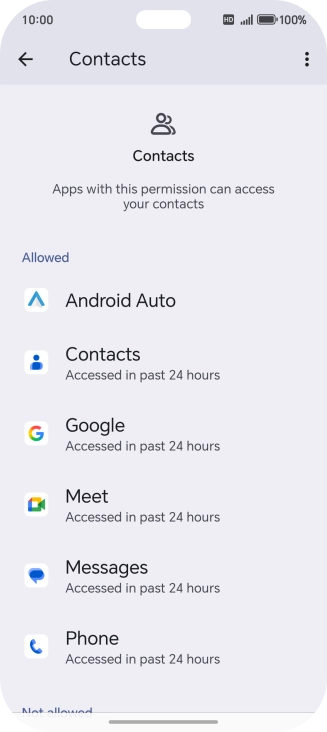 Press the required app.
