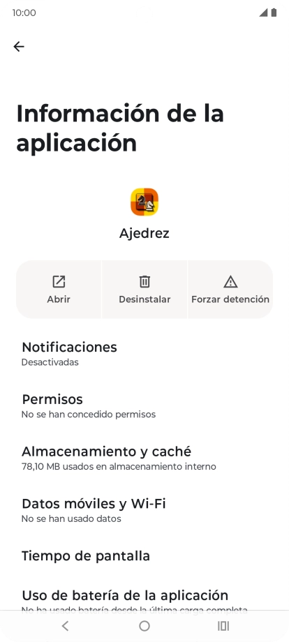 Pulsa Almacenamiento y caché.