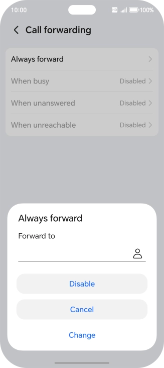 Press Disable.