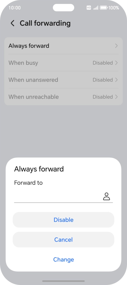 Press Disable.