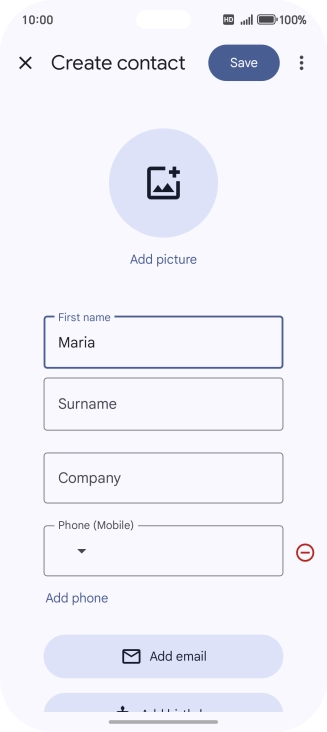 Press Surname and key in the required last name.