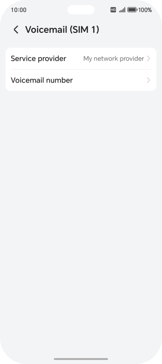 Press Voicemail number.