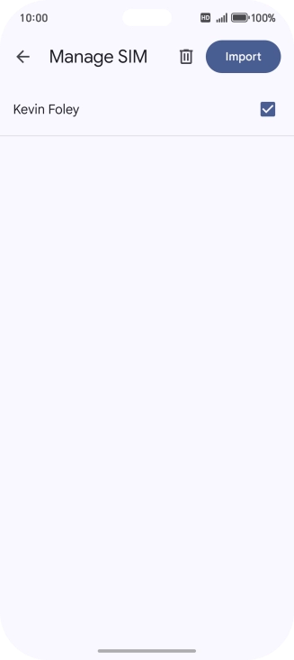 Press the fields next to the required contacts to select them.