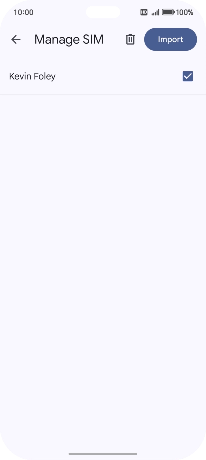 Press the fields next to the required contacts to select them.